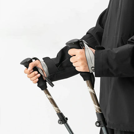 Qunature Nordic walking aluminum trekking pole 110 - 130 cm brown - 1 pc. – image 4