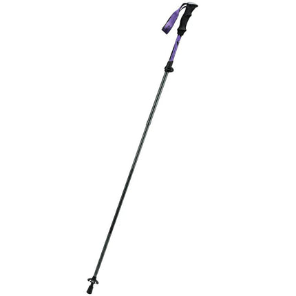 Qunature Nordic walking aluminum trekking pole 110 - 130 cm purple - 1 pc.