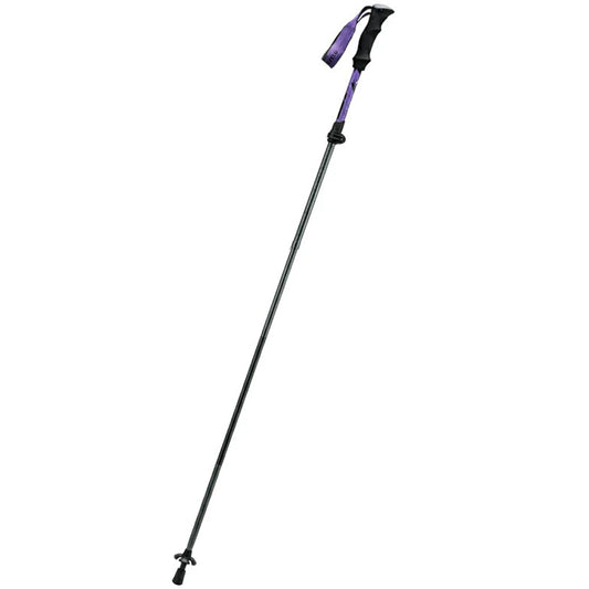 Qunature Nordic walking aluminum trekking pole 110 - 130 cm purple - 1 pc.