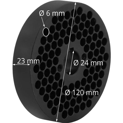 WIESENFIELD Die for the WIE-PM-1500 WIE-PM-500 pellet mill, dia. 120 mm holes 6 mm – image 4