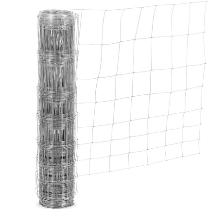 WIESENFIELD Fence mesh wood galvanized mesh 15 cm height 100 cm 50 m