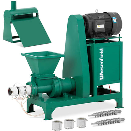 Briketēšanas iekārta brikešu ražošanai no skaidu zāģu skaidām 300 kg/h 21 kW 