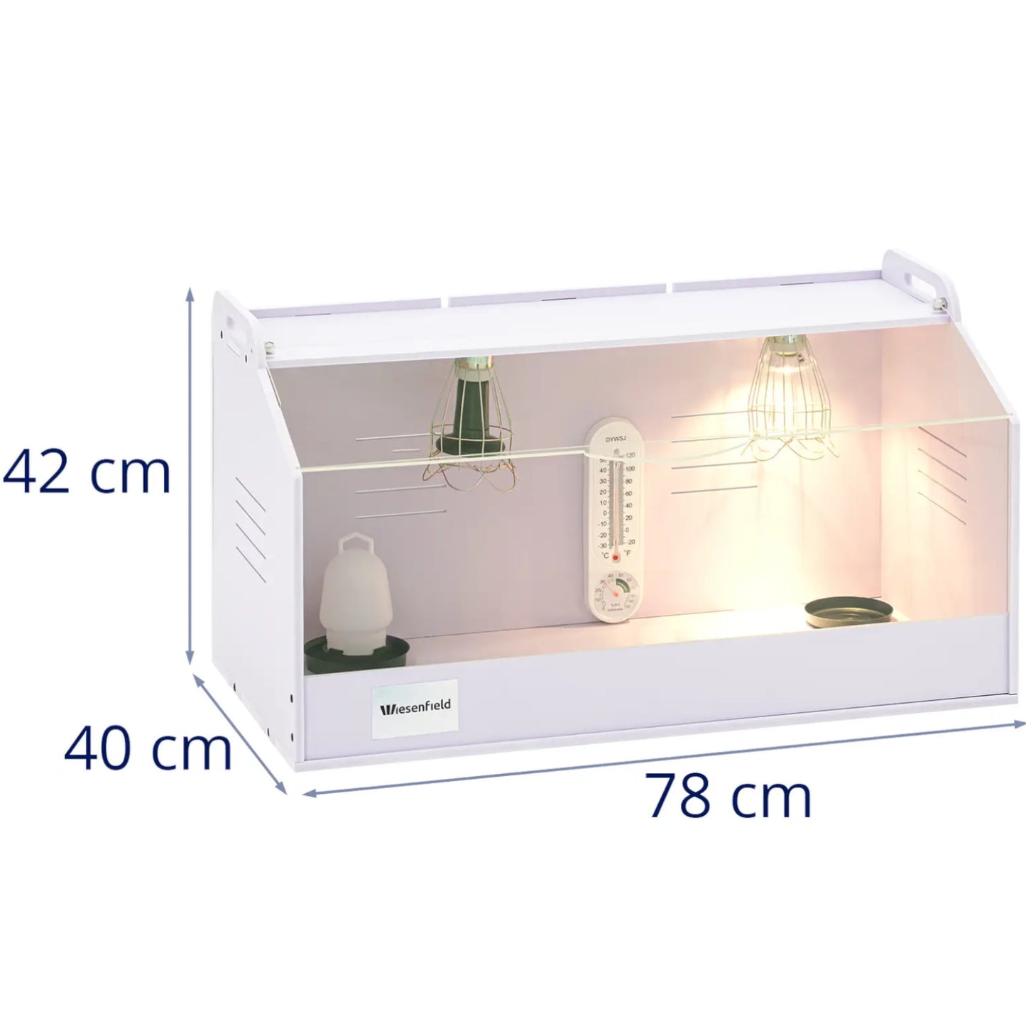 WIESENFIELD Brooder box for rearing chicks up to 36C, 78 x 40 x 42 cm – image 6