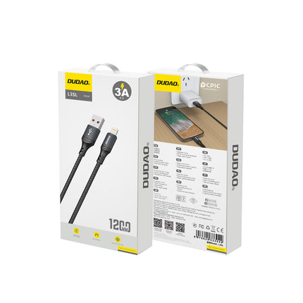 WOZINSKY Braided cable for iPhone USB-A - Lightning 2.4A 1m black – image 23