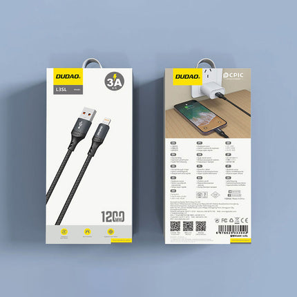 WOZINSKY Braided cable for iPhone USB-A - Lightning 2.4A 1m black – image 24