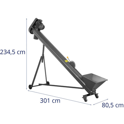 WIESENFIELD Screw feeder for pellets, grain, sawdust, 3 m, 7 adjustable heights, 1000 kg/h – image 8