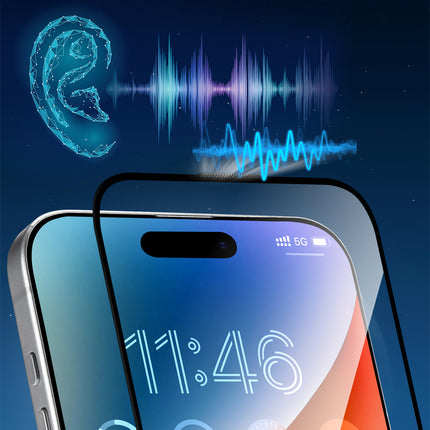 JOYROOM Tempered glass with anti-reflection for iPhone 15 Plus/16 Plus – image 8