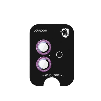 JOYROOM Protective glass for iPhone 16/16 Plus lenses - pink