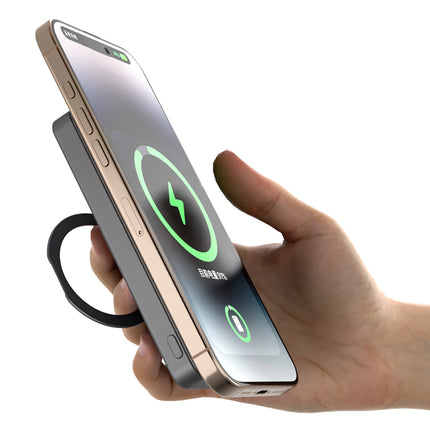 DUDAO Powerbank K28 10000mAh with MagSafe with metal housing and PD stand 22.5W - silver – image 8