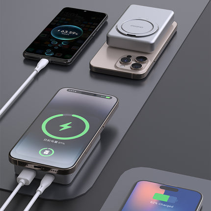 DUDAO Powerbank K28 10000mAh with MagSafe with metal housing and PD stand 22.5W - gray – image 11