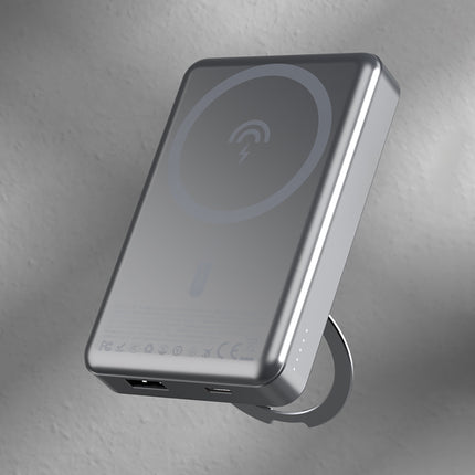 DUDAO Powerbank K28 10000mAh with MagSafe with metal housing and PD stand 22.5W - gray – image 3
