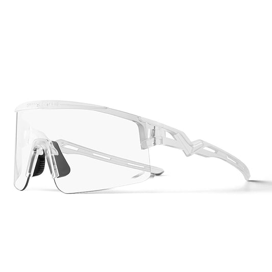 ROCKBROS Photochromic cycling glasses with a UV filter and corrective insert - white