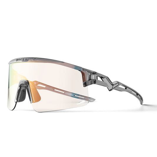 ROCKBROS Photochromic cycling glasses with UV filter and corrective insert - transparent black