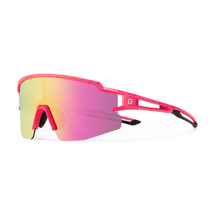 ROCKBROS Polarized cycling glasses for children with a UV filter - pink