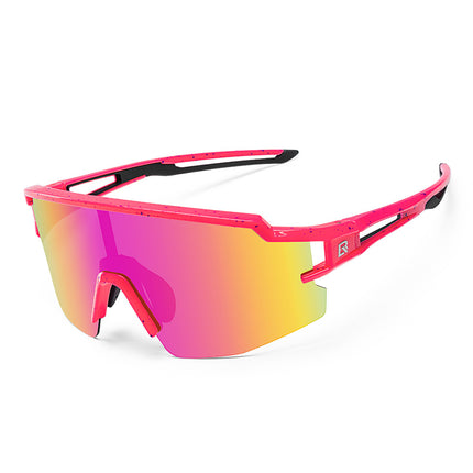 ROCKBROS Polarized cycling glasses for children with a UV filter - pink – image 2