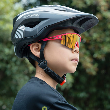 ROCKBROS Polarized cycling glasses for children with a UV filter - pink – image 6