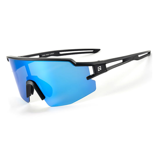 ROCKBROS Polarized cycling glasses with a UV filter and corrective insert - blue and black