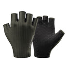 ROCKBROS Breathable fingerless cycling gloves, size XL - green