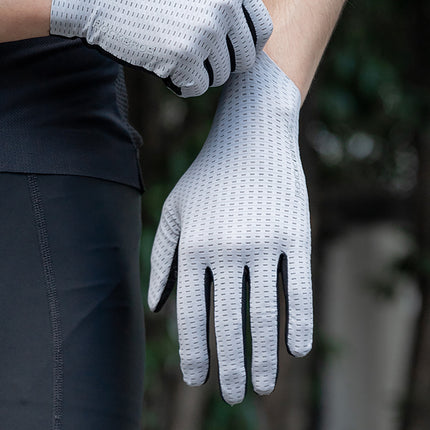 ROCKBROS Full breathable cycling gloves, size L - green – image 3