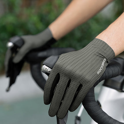 ROCKBROS Breathable cycling gloves, full size L - gray – image 8