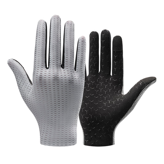ROCKBROS Breathable cycling gloves, full size S - gray