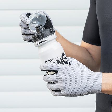 ROCKBROS Breathable cycling gloves full size XL - gray – image 5