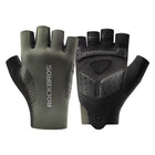 ROCKBROS Short fingerless cycling gloves, size S - green