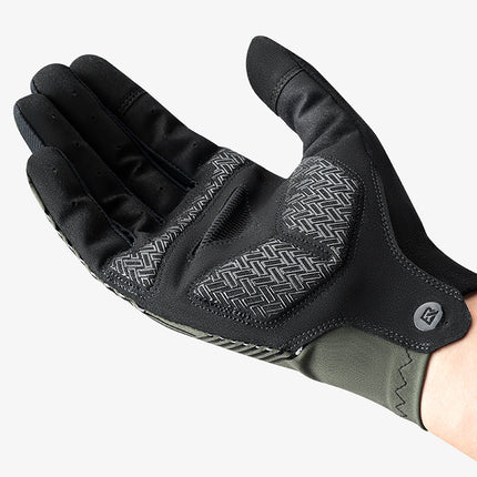 ROCKBROS Full shock-absorbing cycling gloves, size XL - green – image 4