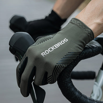 ROCKBROS Shock-absorbing cycling gloves, full size XL - black – image 5