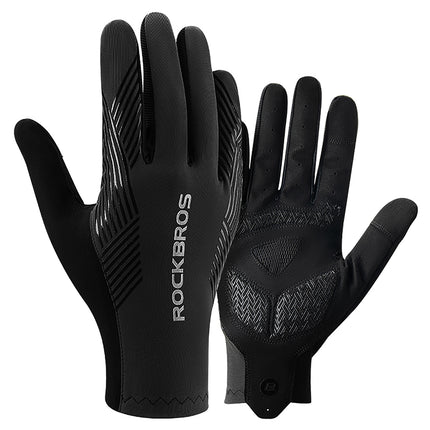 ROCKBROS Full size XXL shock-absorbing cycling gloves - black