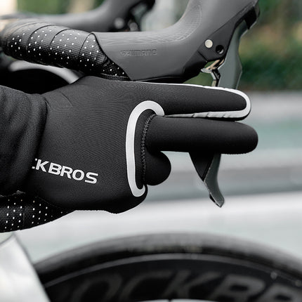 ROCKBROS Fully waterproof cycling gloves, size L/XL - black – image 7