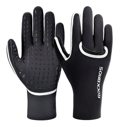 ROCKBROS Fully waterproof cycling gloves, size S/M - black