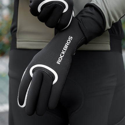 ROCKBROS Fully waterproof cycling gloves, size S/M - black – image 5
