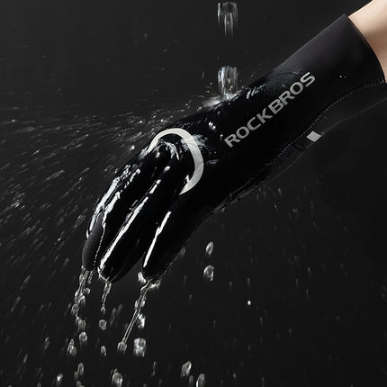 ROCKBROS Fully waterproof cycling gloves, size S/M - black – image 8