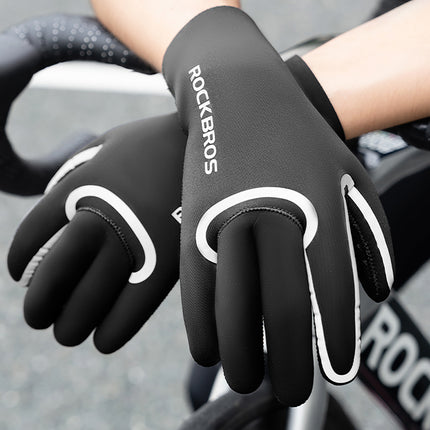 ROCKBROS Fully waterproof cycling gloves, size XXL - black – image 11