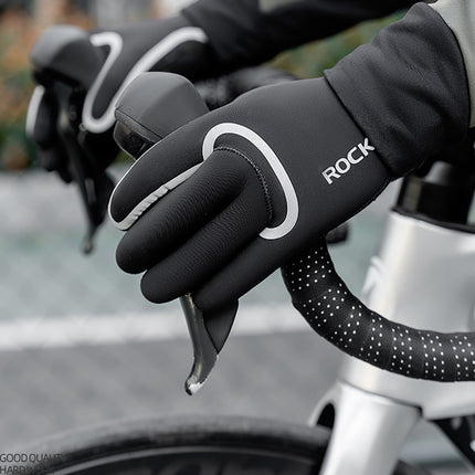 ROCKBROS Fully waterproof cycling gloves, size XXL - black – image 2