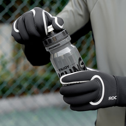 ROCKBROS Fully waterproof cycling gloves, size XXL - black – image 9