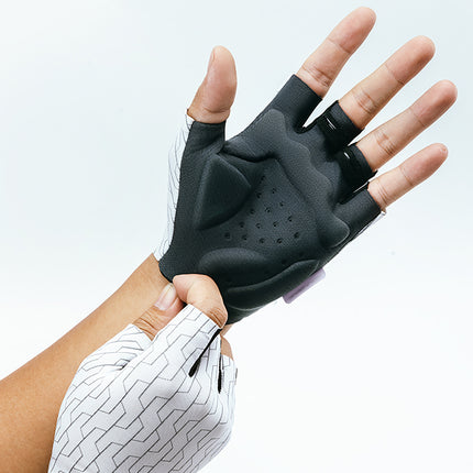 ROCKBROS MTB cycling gloves, size L - white and black – image 2