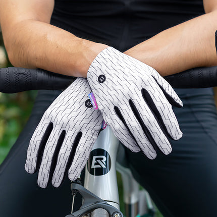 ROCKBROS MTB cycling gloves, size XL - white and black – image 4