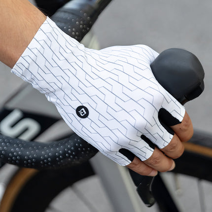 ROCKBROS Road cycling gloves, size L - white and black – image 11