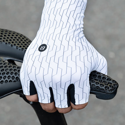 ROCKBROS Road cycling gloves, size L - white and black – image 9