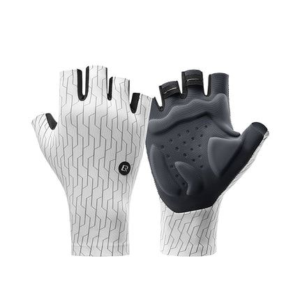 ROCKBROS Road cycling gloves, size L - white and black – image 12