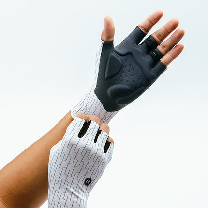 ROCKBROS Road cycling gloves, size S - white and black – image 2
