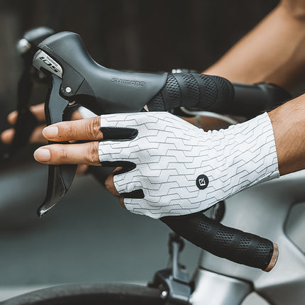ROCKBROS Road cycling gloves, size S - white and black – image 4