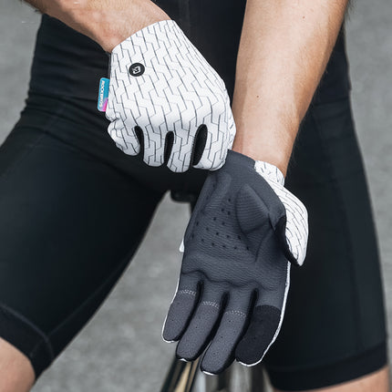 ROCKBROS Full spring and summer sports cycling gloves, size L - white and black – image 11