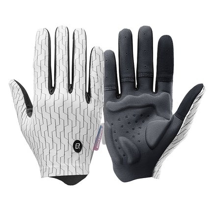 ROCKBROS Spring-summer sports cycling gloves, size S - white and black