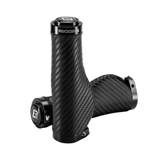 ROCKBROS Grips, twisted ergonomic anti-slip bicycle grips - black