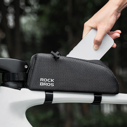 ROCKBROS Bicycle bag attached to the frame 0.9l - black – image 8