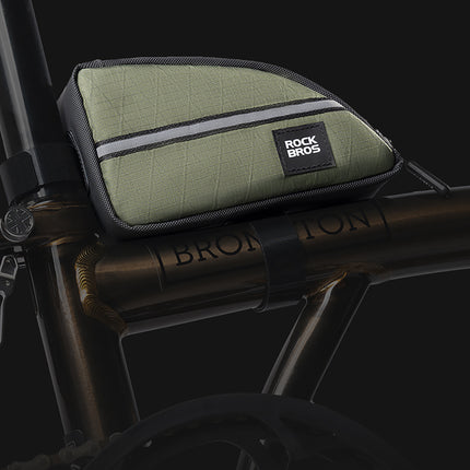 ROCKBROS Triangular bicycle bag for frame 0.8l - green – image 2