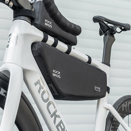 ROCKBROS Bicycle pannier bag attached to the frame 2.9l - black – image 4